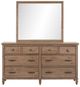 Liberty Furniture Hickory Grove Heirloom Brown Dresser and Mirror-2