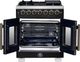 FORNO® Capriasca Series Alta Qualita 30" Black Pro Style Dual Fuel Range-3