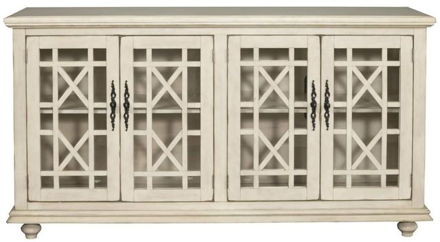 Martin Svensson Elegant Antique White Entertainment Console-3