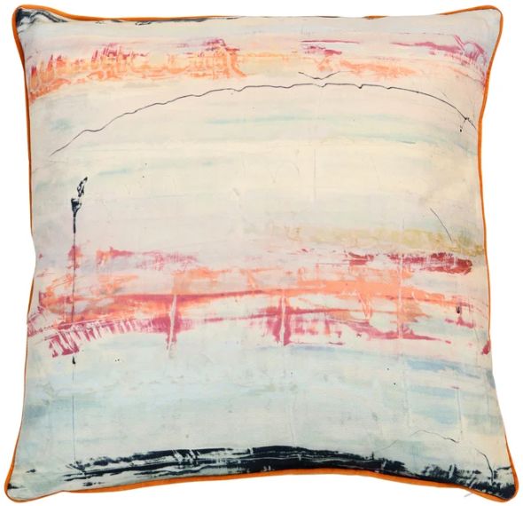 Stylecraft Pink/White Designer Pillow-0