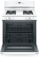 GE® 30" White Freestanding Gas Range-2