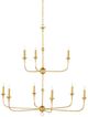 Currey & Company Nottaway Gold Two-Tier Chandelier-1