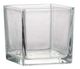 A & B Home Clear Small Square Vase-0