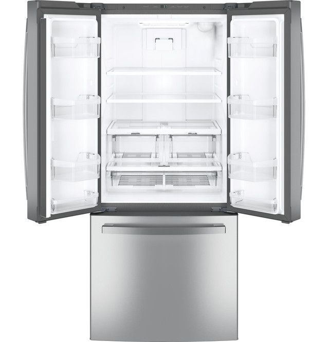 GE® 30" 20.8 Cu. Ft. Fingerprint Resistant Stainless Steel French Door Refrigerator-1