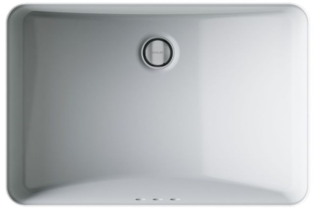 Kohler Ladena® Ice Grey 21" Rectangular Undermount Bathroom Sink-1