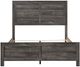 Mazin Furniture Beowulf Rustic Grey King Panel Bed -2