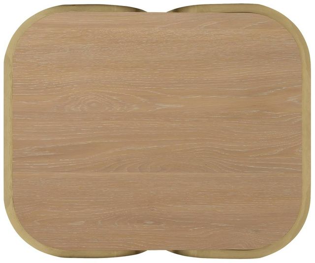 Hooker® Furniture Banyon Bay Desert Oak Accent Table with Brushed Brass Support-4