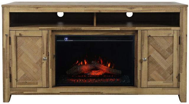 Jofran Inc. Bryce Brown 60" Fireplace with Logset-2