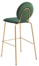 Zuo® Modern Odessa Gold/Green Barstool-4