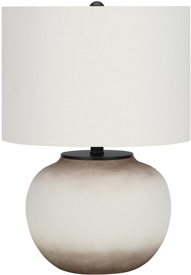 Monarch Specialties Inc. 21"H Cream Ceramic Table Lamp-0