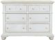 American Woodcrafters 6510 Cottage Traditions Clean White Cottage Double Dresser-0