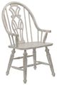 TEI Vintage Estates Antique White Windsor Arm Chair-0