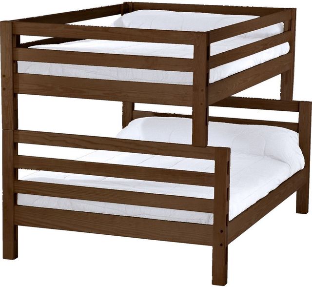 Crate Designs™ Furniture Brindle Full XL/Queen Ladder End Bunk Bed-0