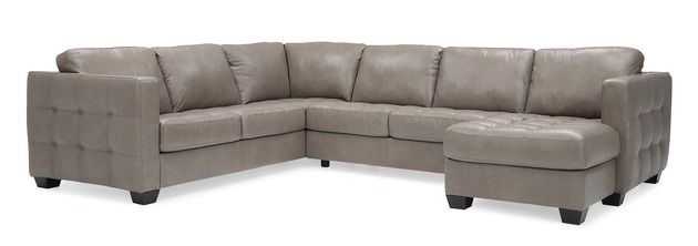 Palliser® Furniture Barrett 3-Piece Gray Sectional