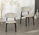 Nest Home Collections Erica Carob/Paloma Gray Dining Chair-1