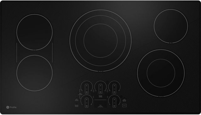 GE Profile™ 36" Black Built-In Electric Cooktop