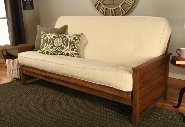 Kodiak Furniture Canton Cream 8" Coil Hinged Innerspring Full Futon Mattress -2