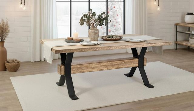 Nest Home Collections Missoula Antique Natural White Dining Table-1