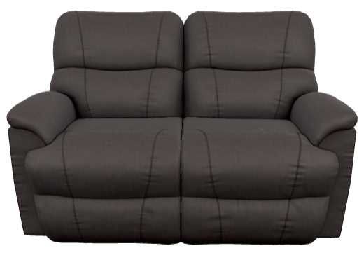 La-Z-Boy® Trouper Walnut Leather Power Reclining Loveseat with Headrest and Lumbar-1