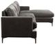 Mazin Furniture Hamilton Charcoal Gray 2-Piece Right-Arm Facing Sofa Sectional and Chaise-2