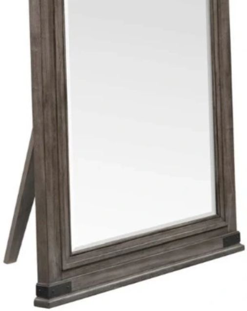 Intercon Forge Wire Brushed Steel Gray Tall Mirror-2