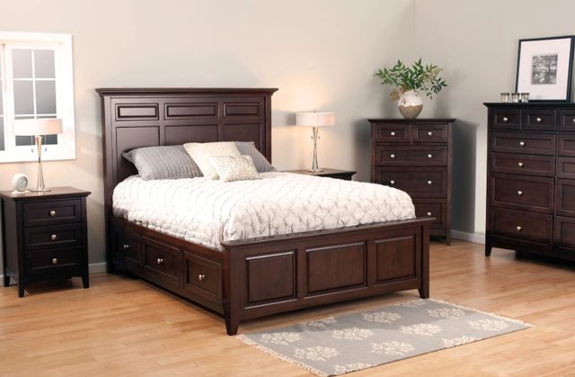 Whittier Wood® Furniture McKenzie Caffe 3-Drawer Nightstand-1