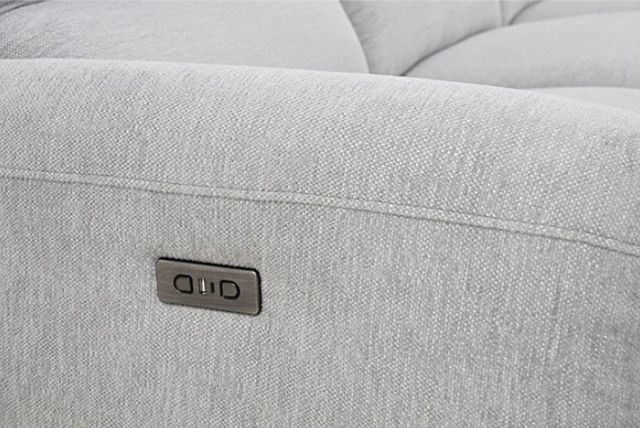 Furniture of America® Brande Light Gray Power Reclining Sectional with Right Chaise-2