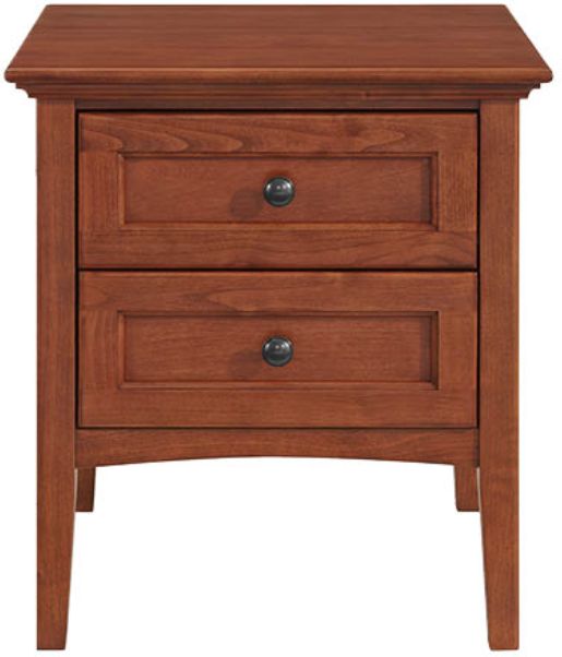Whittier Wood® Furniture McKenzie Glazed Antique Cherry Rectangular End Table-3
