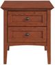 Whittier Wood® Furniture McKenzie Glazed Antique Cherry Rectangular End Table-3