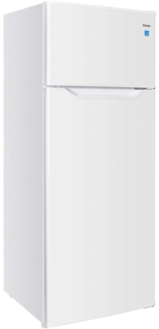 Danby® 7.4 Cu. Ft. White Counter Depth Top Freezer Refrigerator-3