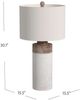 Bassett Mirror Lamar Biege/White Table Lamp-3