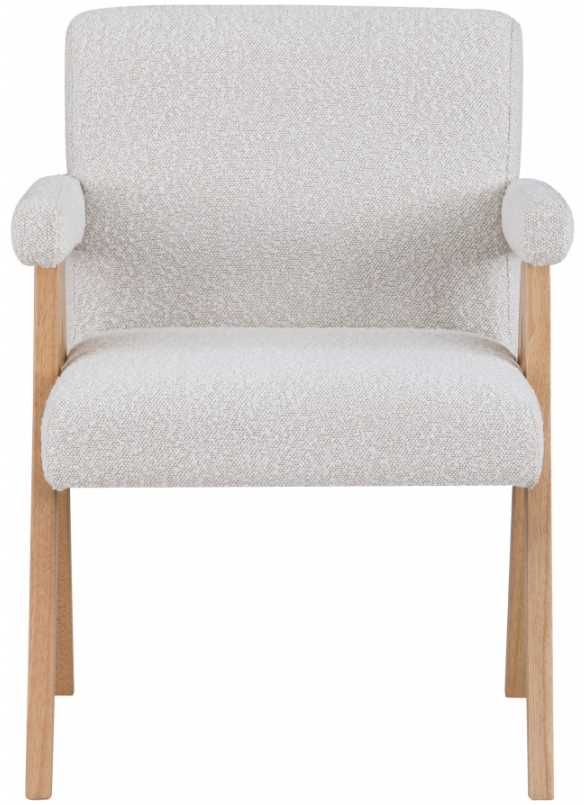 Meridian Furniture Woodloch Cream/Natural Boucle Accent Chair-1