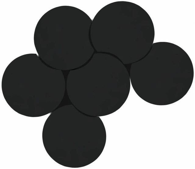Meridian Furniture Dimple 6-Piece Matte Black Modular Nesting Coffee Table Set-2