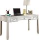 Parker House® Boca 5-Piece Cottage White L-Shaped Office Desk with Lateral File and Hutch Set-2