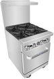 Atosa® CookRite 24'' Stainless Steel Commercial Freestanding Gas Range-2