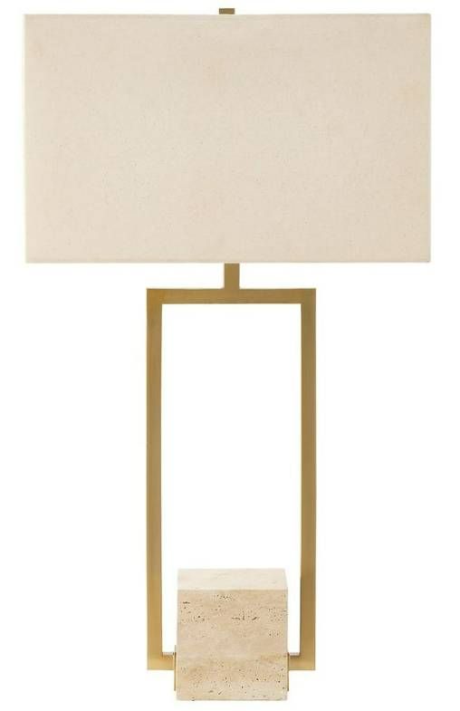 Uttermost® Warrick Beige/Brass Table Lamp-2