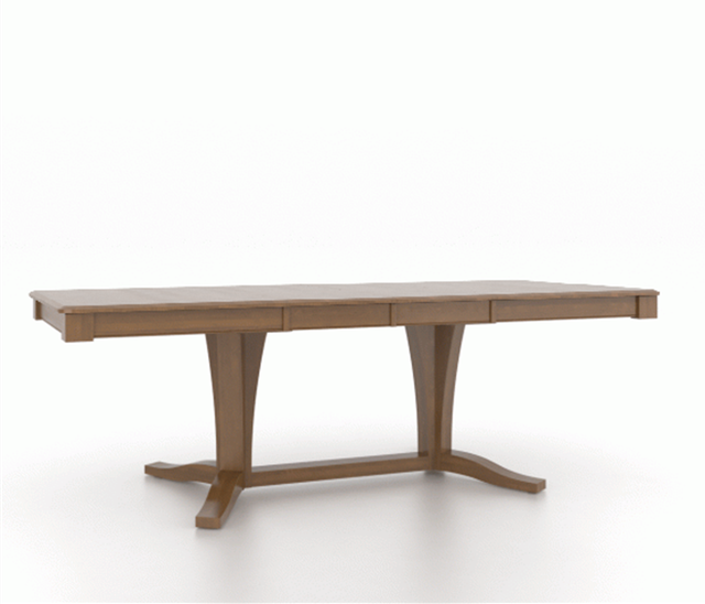 Canadel Customizable Gourmet 92" VR Base Dining Table with Two Removable Leaf's-1