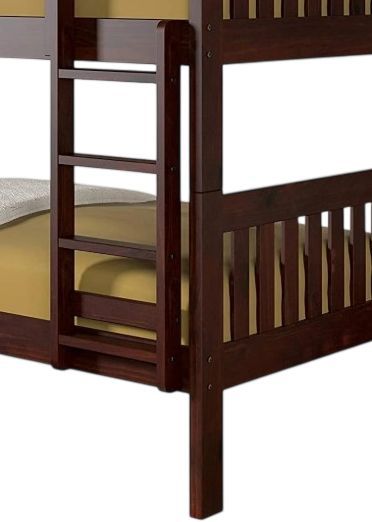Donco Kids Austin Mission Dark Cappuccino Youth Twin/Twin Bunkbed-2