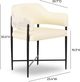 TOV Furniture Sezanne Black/Cream Jacquard Dining Chair-2