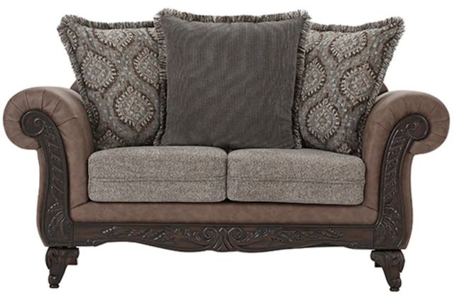 Hughes Furniture® 7910 Perle Coco Loveseat-0