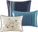 Olliix by Madison Park Serene 7 Piece Navy California King Embroidered Comforter Set-4