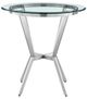 Armen Living Naomi and Lorin 5-Piece Brushed Stainless Steel Counter Height Dining Set-3