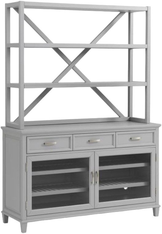 Riverside Furniture Osborne Gray Skies Sideboard and Hutch-0