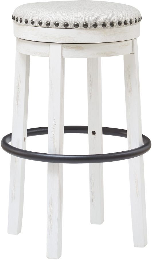 Signature Design by Ashley® Valebeck White Bar Stool-1