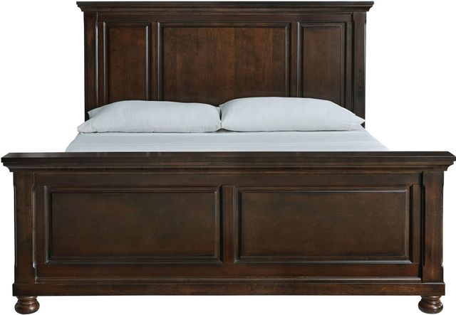 Millennium® by Ashley® Porter Rustic Brown California King Panel Bed-1