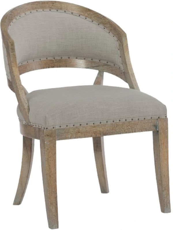 Hooker® Furniture Boheme Garnier Antique Milk Paint/Antwerp Linen Barrel Back Dining Chair-0