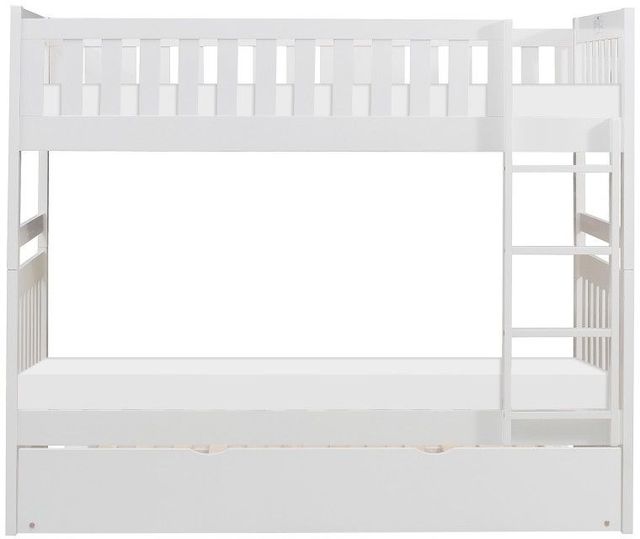 Homelegance® Galen White Youth Twin/Twin Bunk Bed with Trundle-2