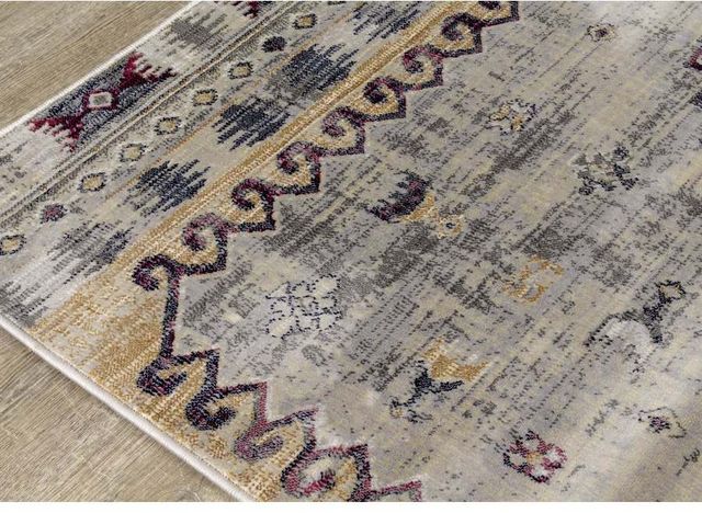 Kalora Interiors Sidra Grey Blue Beige 2'0" x 3'7" Rug-4