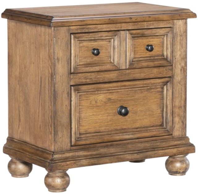 Legacy Classic Vintage Market Barnwood Oak Nightstand-0