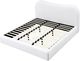 Modus Furniture Elena Vanilla California King Upholstered Panel Bed-1